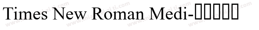 Times New Roman Medi字体转换